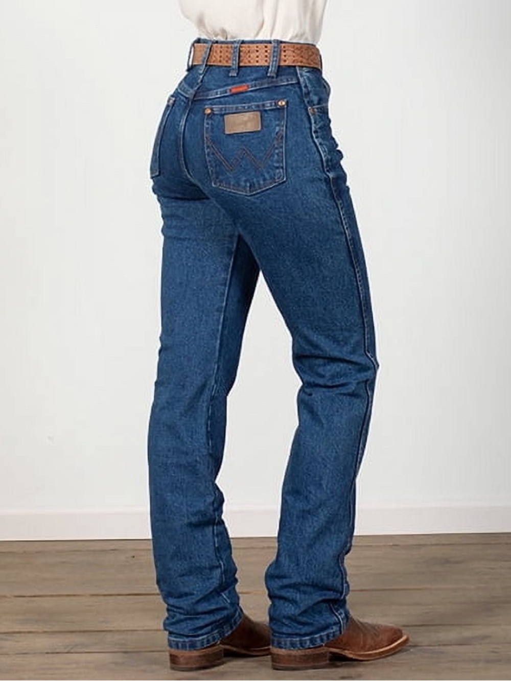 Wrangler Cowboy Cut Kathy Stonewash Jeans 7/8 x 32 Rodeo Western Cowgirl
